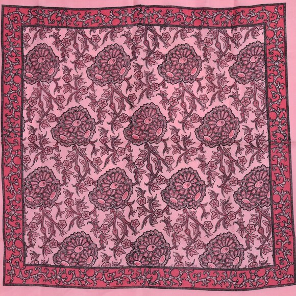 Vintage Liberty of London 100% Silk Pink Floral Scarf Very Good Condition Medium - Picture 3 of 6